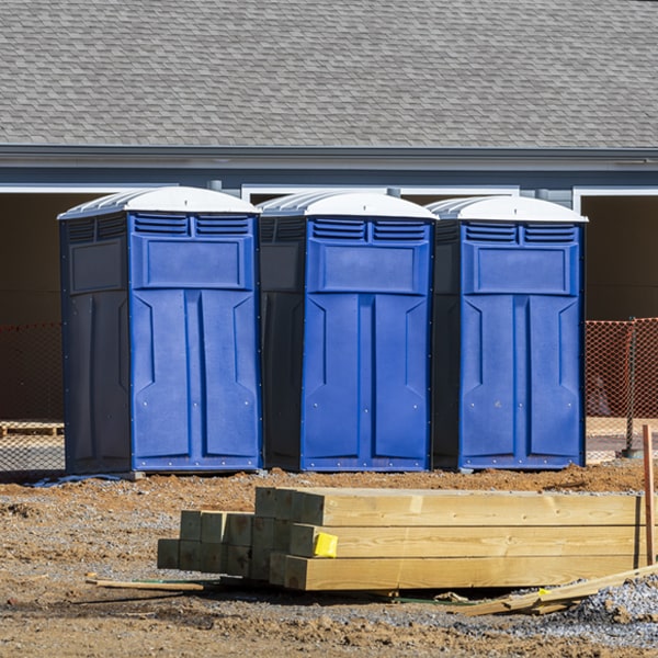 is there a specific order in which to place multiple portable toilets in North Yelm Washington